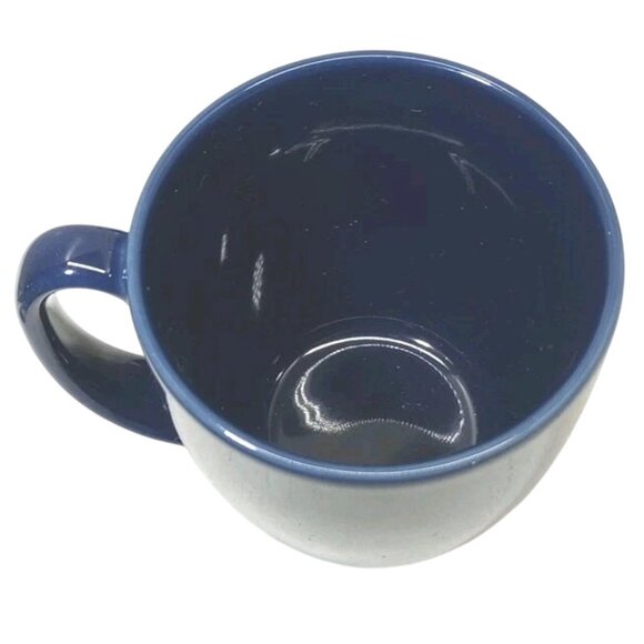 Corelle Coordinates Navy Blue Stoneware Coffee Mugs Coffee Cups Set Of 4 - Picture 3 of 4